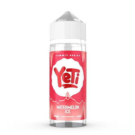 Yeti Summit E-Liquid Watermelon Ice 100ml shortfill bottle on a white background - uk vape sales