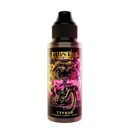 Zeus Juice E-Liquid typhon 100ml shortfill bottle on white background - uk vape sales