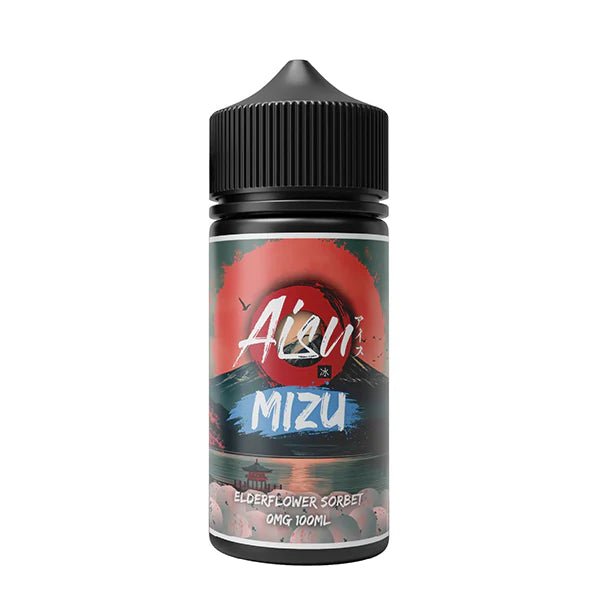 Aisu Mizu E-Liquid elderflower sorbet 100ml e-liquid bottle on white background - uk vape sales