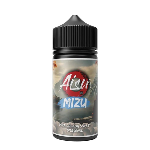 Aisu Mizu E-Liquid pina colada sorbet 100ml e-liquid bottle on white background - uk vape sales