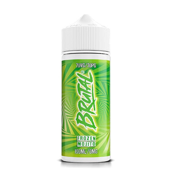 Brutal E-Liquid frozen mojito 100ml shortfill bottle on a white background - UK vape sales