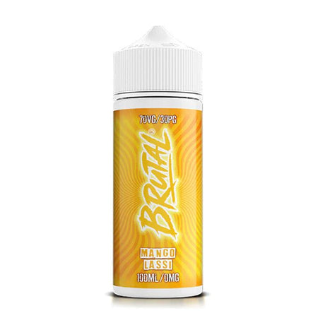 Brutal E-Liquid mango lassi 100ml shortfill bottle on a white background - UK vape sales