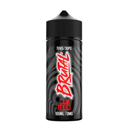 Brutal E-Liquid Mr Jack 100ml shortfill bottle on a white background - UK vape sales