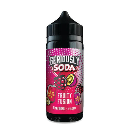 Doozy Seriously Soda E-Liquid fruity fusion 100ml shortfill bottle on white background - UK vape sales