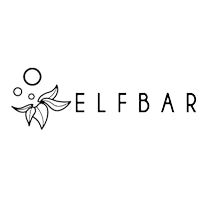 Logo of ELF BAR with a stylized leaf design on a white background