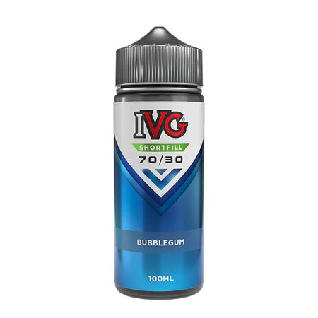 IVG 100ml E-Liquid bubblegum 100ml shortfill bottle on a white background - UK vape sales