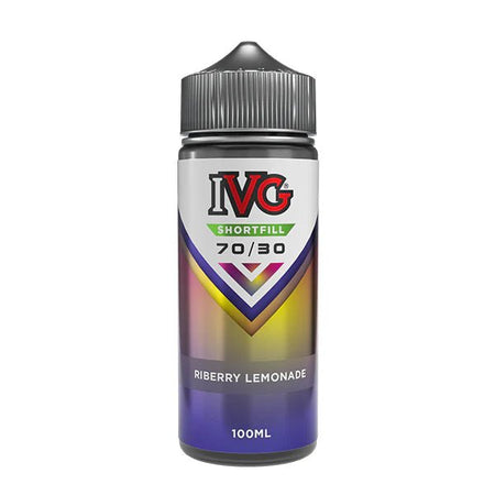 IVG 100ml E-Liquid riberry lemonade 100ml shortfill bottle on a white background - UK vape sales