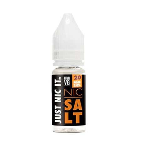 Just Nic It Nicotine Booster Shots 20mg nic shot Bottle on White Background - UK Vape Sales