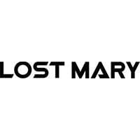 Text 'LOST MARY' in black on a white background