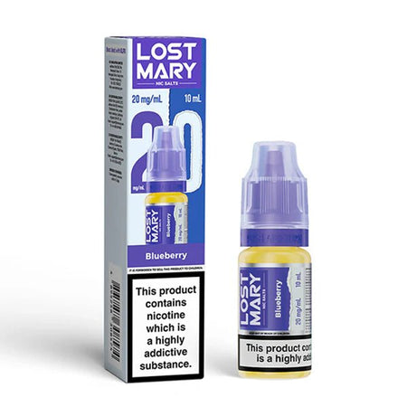 Lost Mary Nic Salts blueberry 10ml nic salt bottle with packaging - uk vape sales