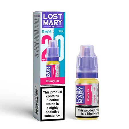 Lost Mary Nic Salts cherry ice 10ml nic salt bottle with packaging - uk vape sales