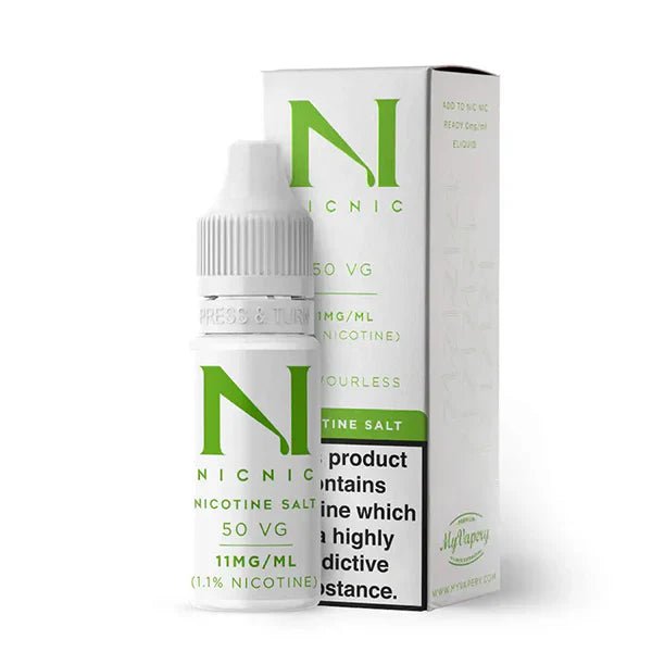Nic Nic Salt Nicotine Booster Shots 11mg Bottle With Packaging on White Background - UK Vape Sales