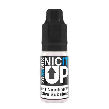 Nic It Up Nicotine Booster Shots 70/30 18mg nic shot bottle on a white background - UK vape sales