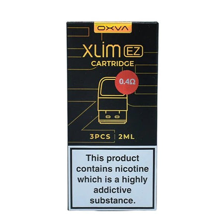 OXVA Xlim EZ Replacement Pods 0.4 ohm Pods packaging on white background - UK Vape Sales