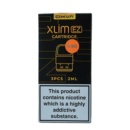 OXVA Xlim EZ Replacement Pods 0.8 ohm Pods packaging on white background - UK Vape Sales