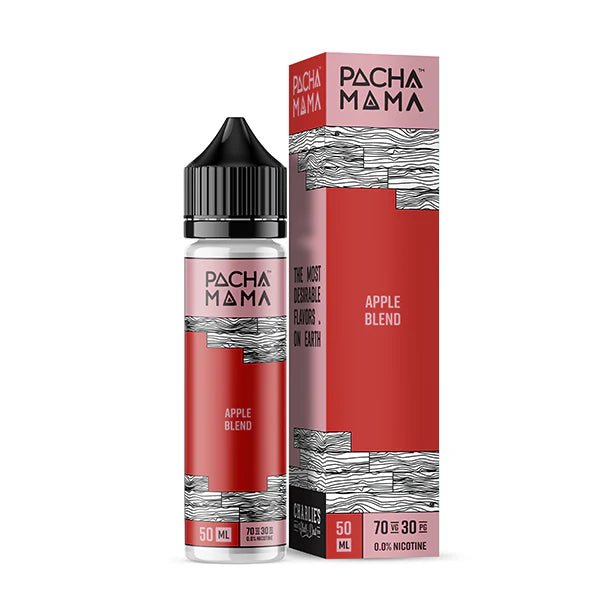 Pacha Mama E-Liquid Apple Blend 50ml shortfill bottle and packaging on a white background - UK vape sales