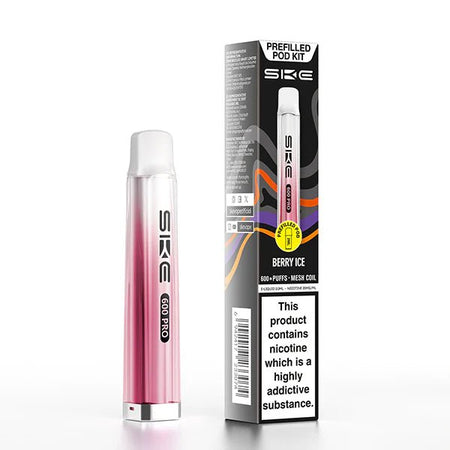 SKE 600 PRO vape kit berry ice device and packaging on a white background - uk vape sales