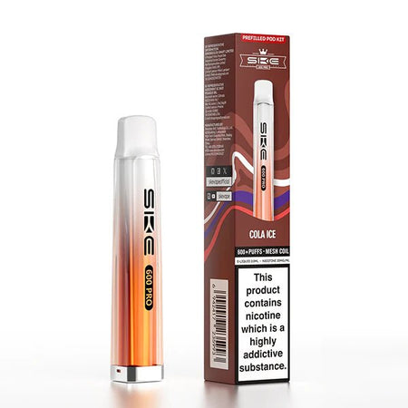 SKE 600 PRO vape kit cola ice device and packaging on a white background - uk vape sales