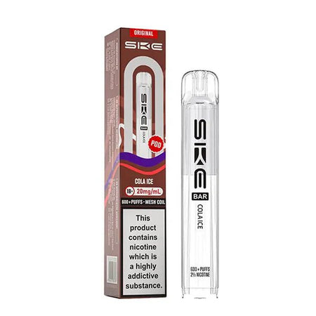 SKE Bar Original Refill Pods cola ice pod with packaging on a white background - uk vape sales
