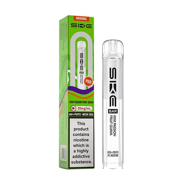 SKE Bar Original Refill Pods kiwi passion fruit guava pod with packaging on a white background - uk vape sales