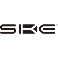 Black 'SKE' logo on a white background