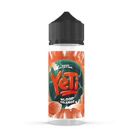 Yeti Blizzard E-Liquid blood orange 100ml shortfill bottle on a white background - uk vape sales