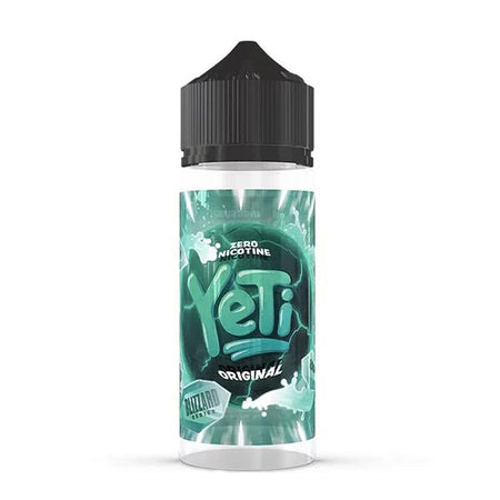 Yeti Blizzard E-Liquid original 100ml shortfill bottle on a white background - uk vape sales