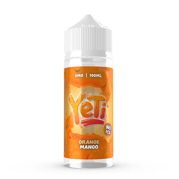 Yeti Defrosted E-Liquid orange mango 100ml shortfill bottle on a white background - uk vape sales