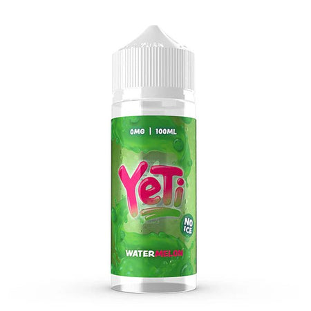 Yeti Defrosted E-Liquid watermelon 100ml shortfill bottle on a white background - uk vape sales